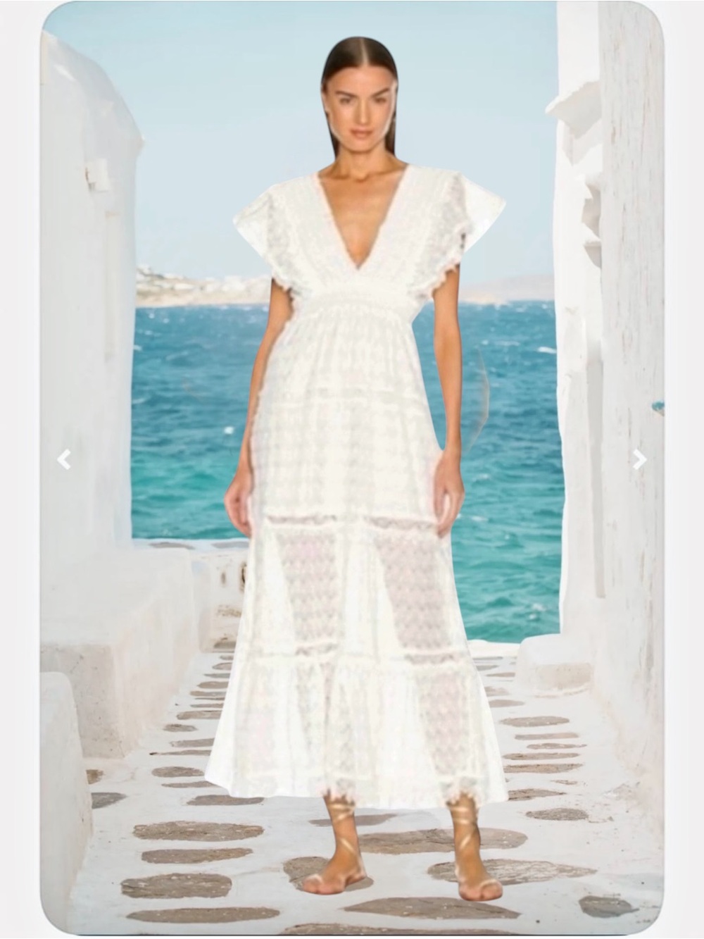 New! WAIMARI Florence Dress White
